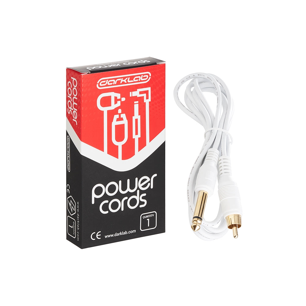 Darklab 6’ Straight RCA Cable — White - Microbeau InternationalDarklab 6’ Straight RCA Cable — White
