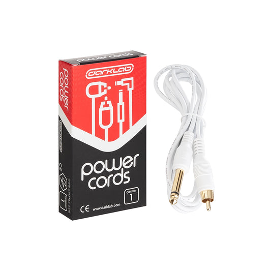 Darklab 6’ Straight RCA Cable — White - Microbeau International - Darklab 6’ Straight RCA Cable — White