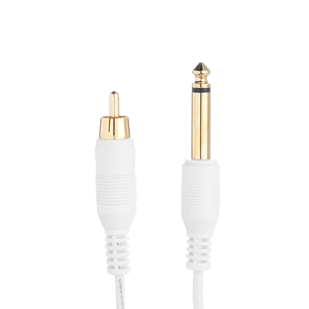 Darklab 6’ Straight RCA Cable — White - Microbeau InternationalDarklab 6’ Straight RCA Cable — White