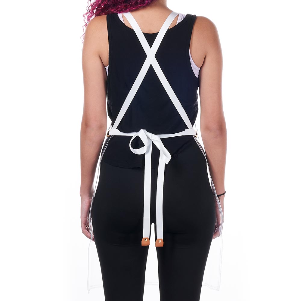 Saferly Vinyl Apron — Clear - Microbeau International Saferly Vinyl Apron — Clear