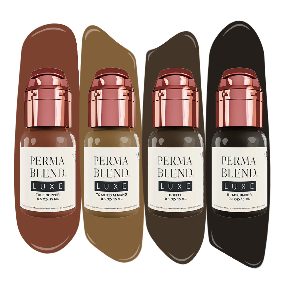 LUXE Light to Dark Brows Mini Set - Microbeau International LUXE Light to Dark Brows Mini Set