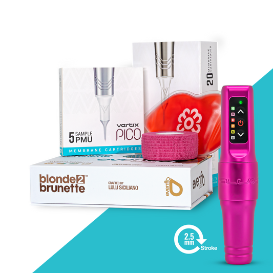 Flux Mini 2.5 mm stroke, Amor - Forever Artist Kit - Microbeau International - Flux Mini 2.5 mm stroke, Amor - Forever Artist Kit