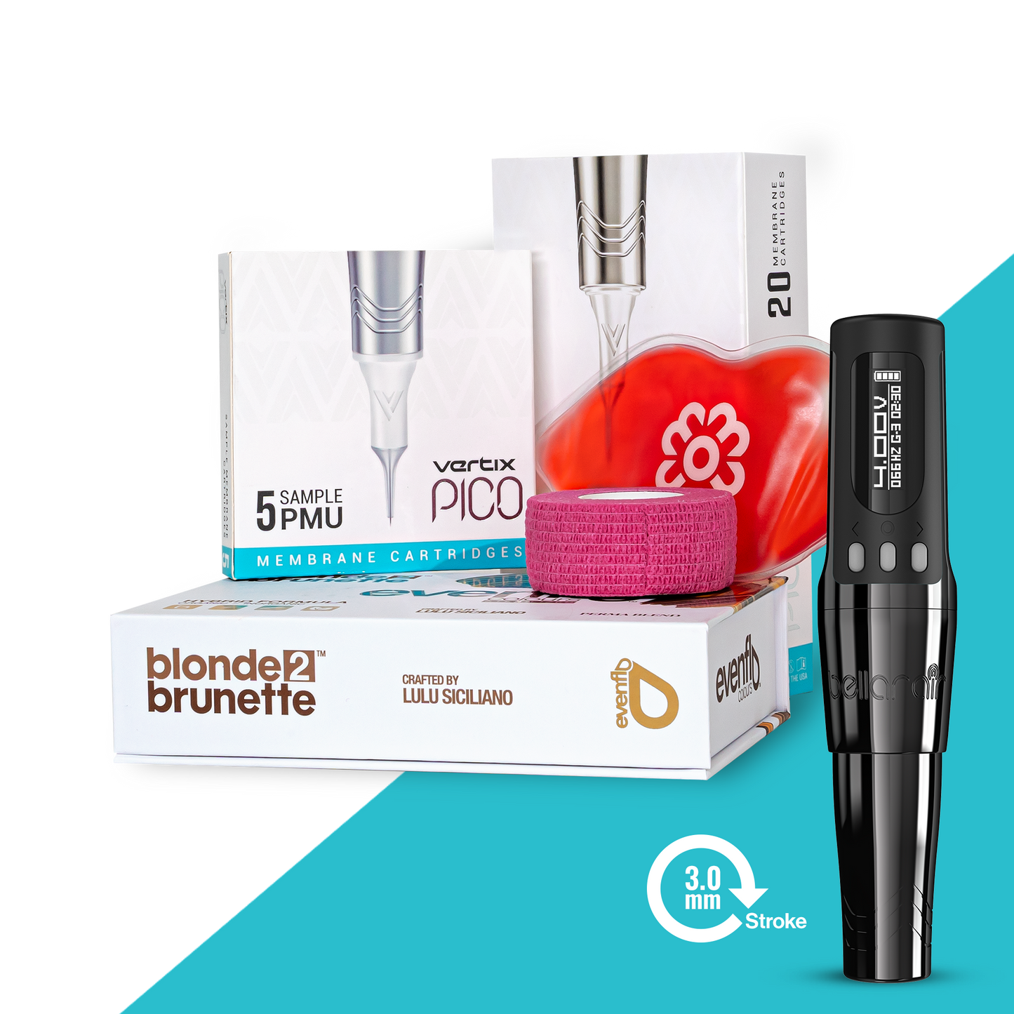 Bellar Air, 3.0 mm stroke, Stealth - Forever Artist Kit - Microbeau International Bellar Air, 3.0 mm stroke, Stealth - Forever Artist Kit