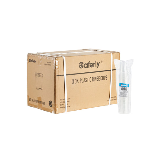 Saferly 3oz Disposable Plastic Rinse Cups