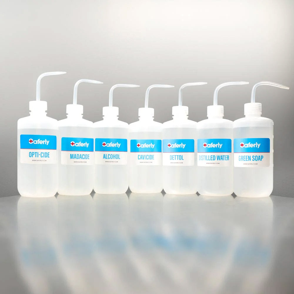 Saferly Bottle Labels — Pack of 5 — Pick Label - Microbeau International Saferly Bottle Labels — Pack of 5 — Pick Label