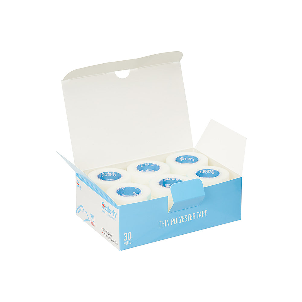 Thin Polyester Saferly Medical Tape 1cm - Microbeau InternationalThin Polyester Saferly Medical Tape 1cm