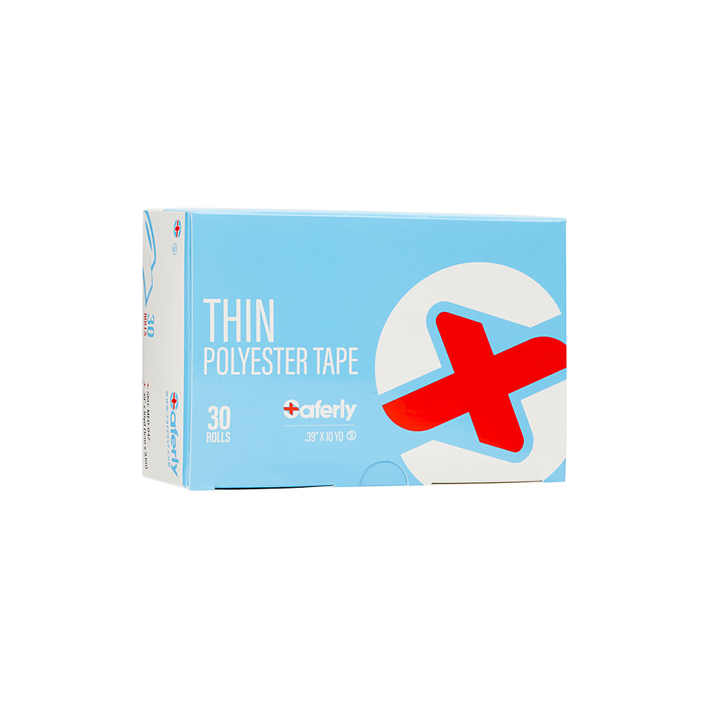 Thin Polyester Saferly Medical Tape 1cm - Microbeau International Thin Polyester Saferly Medical Tape 1cm