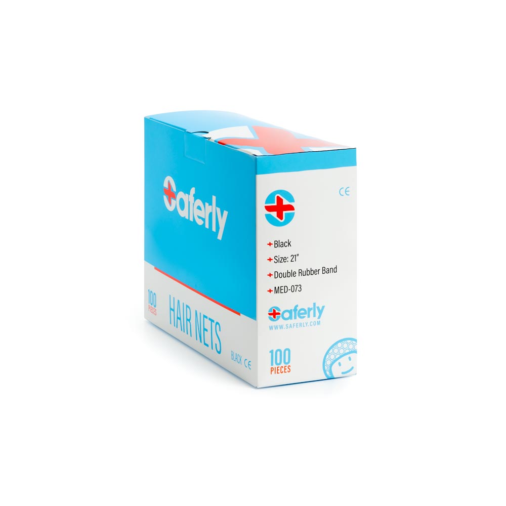 Saferly Hair Nets — Box of 100 - Microbeau International Saferly Hair Nets — Box of 100