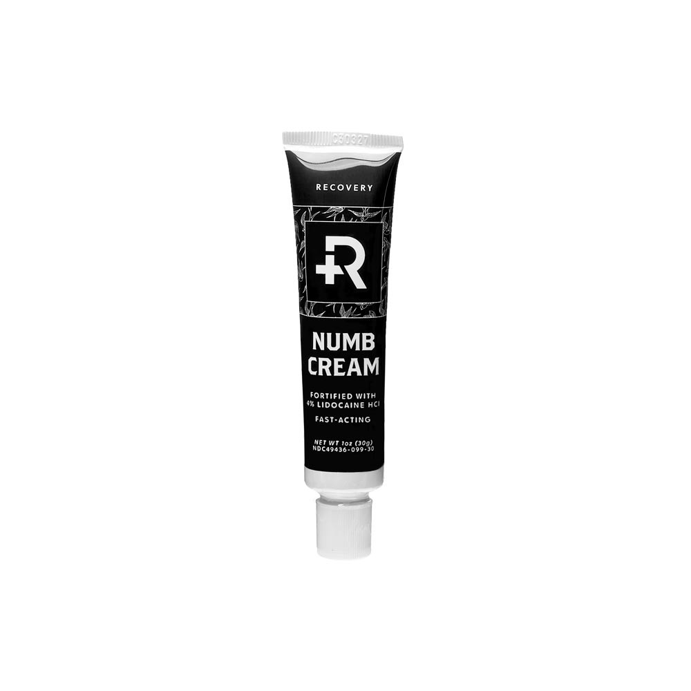Recovery Numb Tattoo Numbing Cream — 1oz Tube - Microbeau International Recovery Laser Removal Prep & Care Bundle