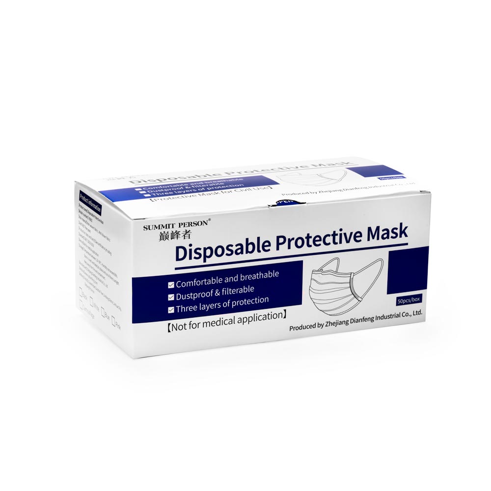Black Disposable Face Masks — Box of 50 - Microbeau InternationalBlack Disposable Face Masks — Box of 50