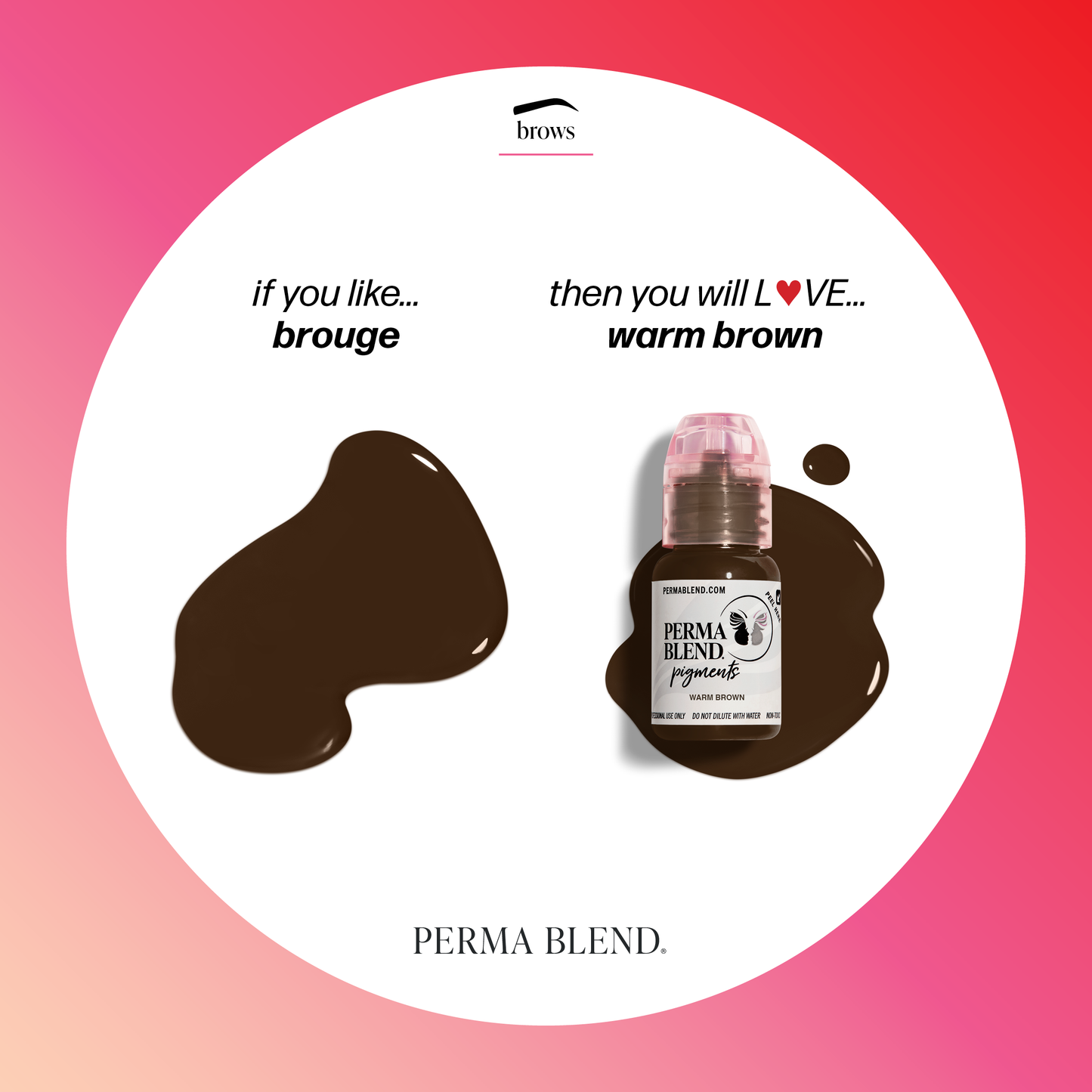Warm Brown — Perma Blend — 1/2oz Bottle - Microbeau International Warm Brown — Perma Blend — 1/2oz Bottle