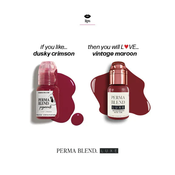 Dusky Crimson— Perma Blend — 1/2oz Bottle - Microbeau International Dusky Crimson— Perma Blend — 1/2oz Bottle