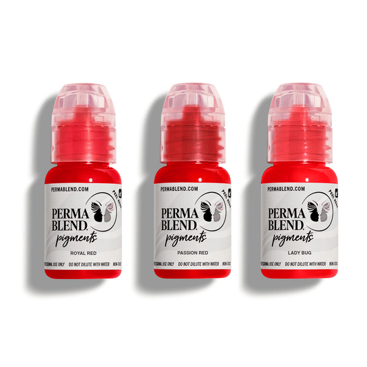 Red Lip Mini Set – Perma Blend – 3 1/2oz Bottles - Microbeau International - Red Lip Mini Set – Perma Blend – 3 1/2oz Bottles