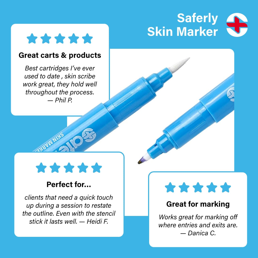 Saferly Fine Tip Surgical Skin Markers — Price Per 1 - Microbeau International Saferly Fine Tip Surgical Skin Markers — Price Per 1