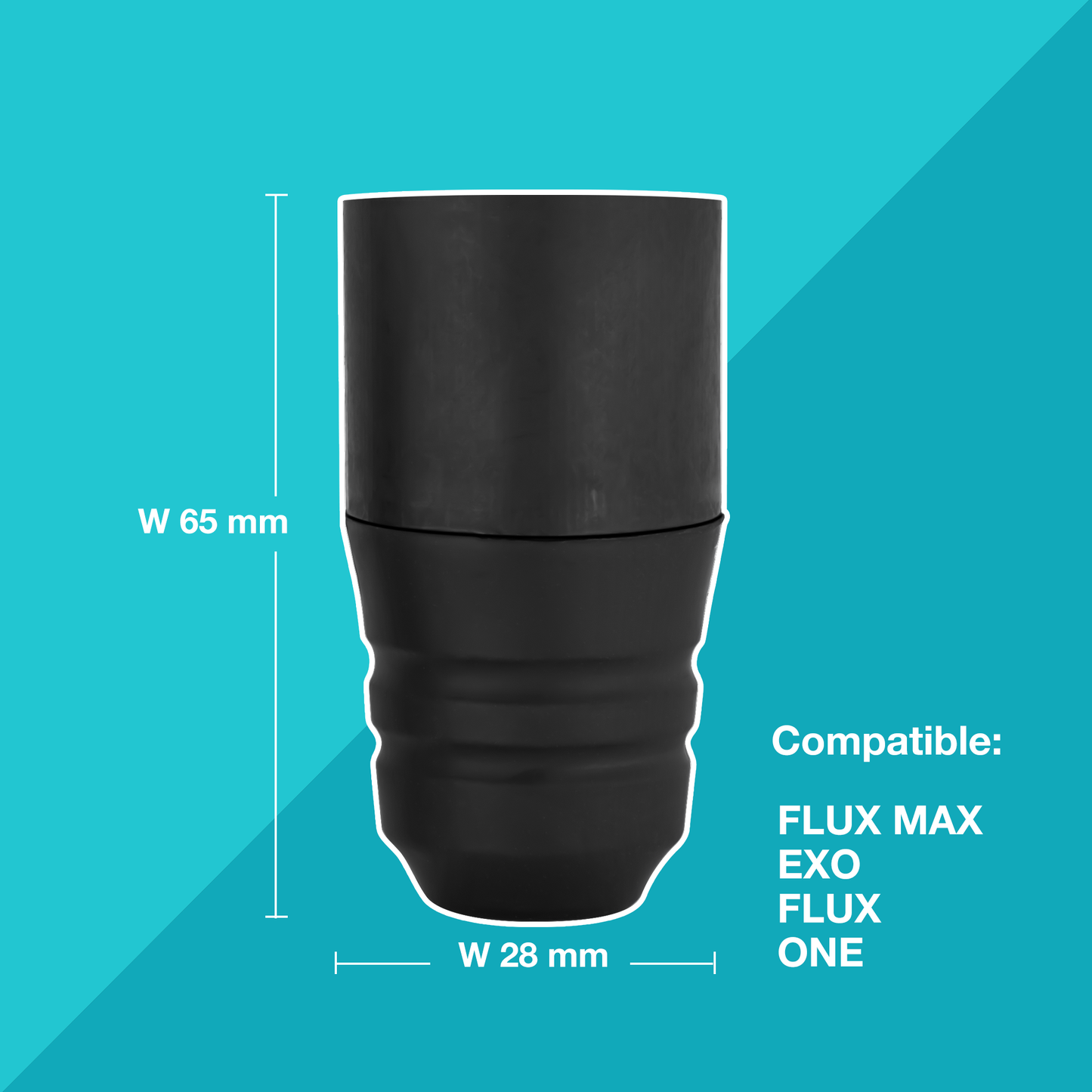 5x Boxes Slim 28mm Disposable Rubber Grip - Box of 24