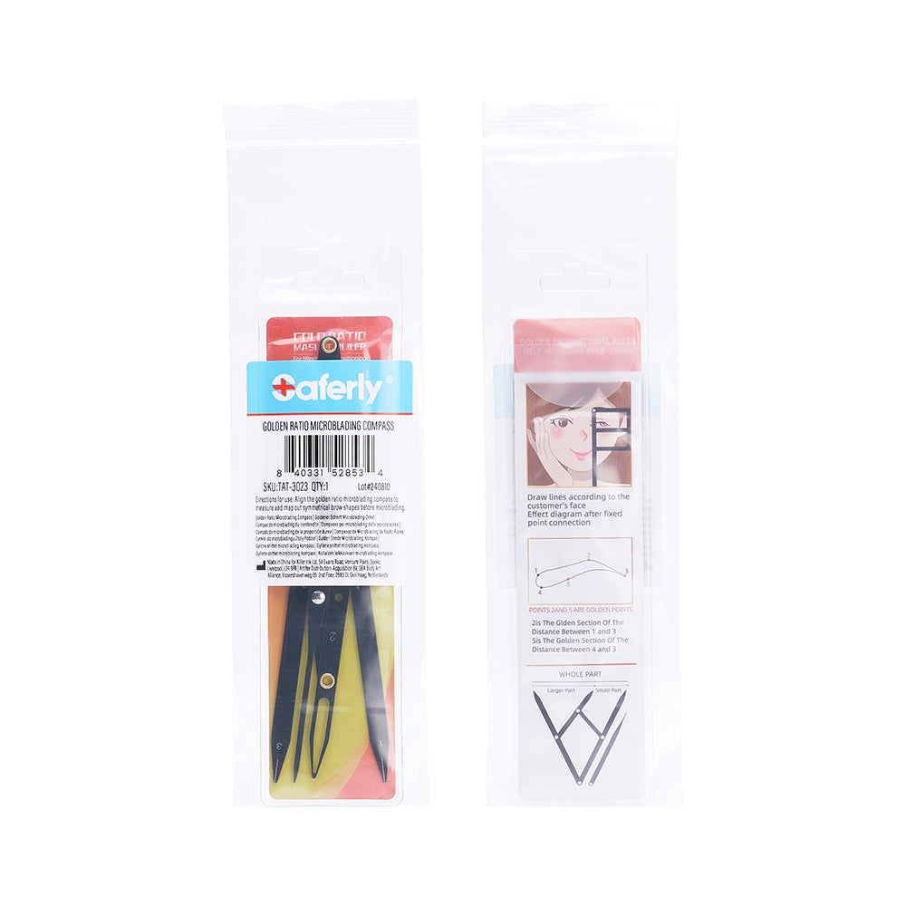 Saferly Golden Ratio Microblading Compass — Price Per 1 - Microbeau InternationalSaferly Golden Ratio Microblading Compass — Price Per 1