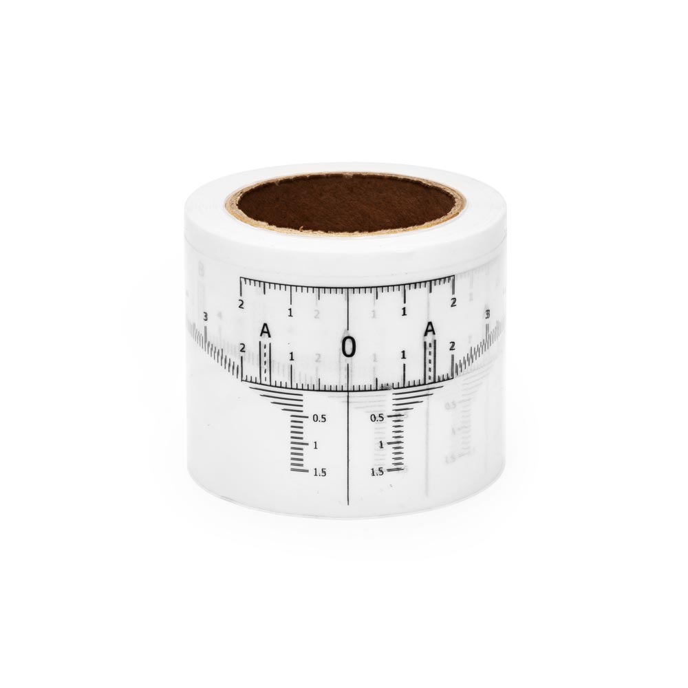 Saferly Disposable Eyebrow Ruler Stickers — Roll of 50 - Microbeau International Saferly Disposable Eyebrow Ruler Stickers — Roll of 50