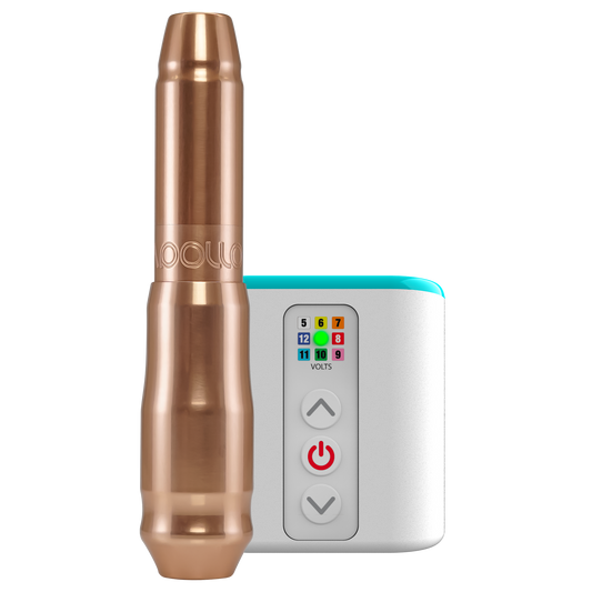Apollo PMU Machine Rose Gold  with Airbolt Mini - Microbeau International - Apollo PMU Machine Rose Gold  with Airbolt Mini