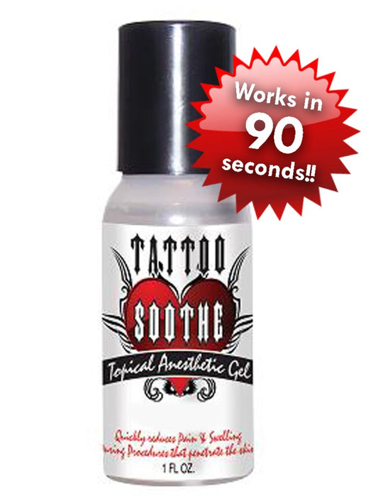 Tattoo Soothe Gel Topical Anesthetic — 1oz Bottle - Microbeau International - Tattoo Soothe Gel Topical Anesthetic — 1oz Bottle