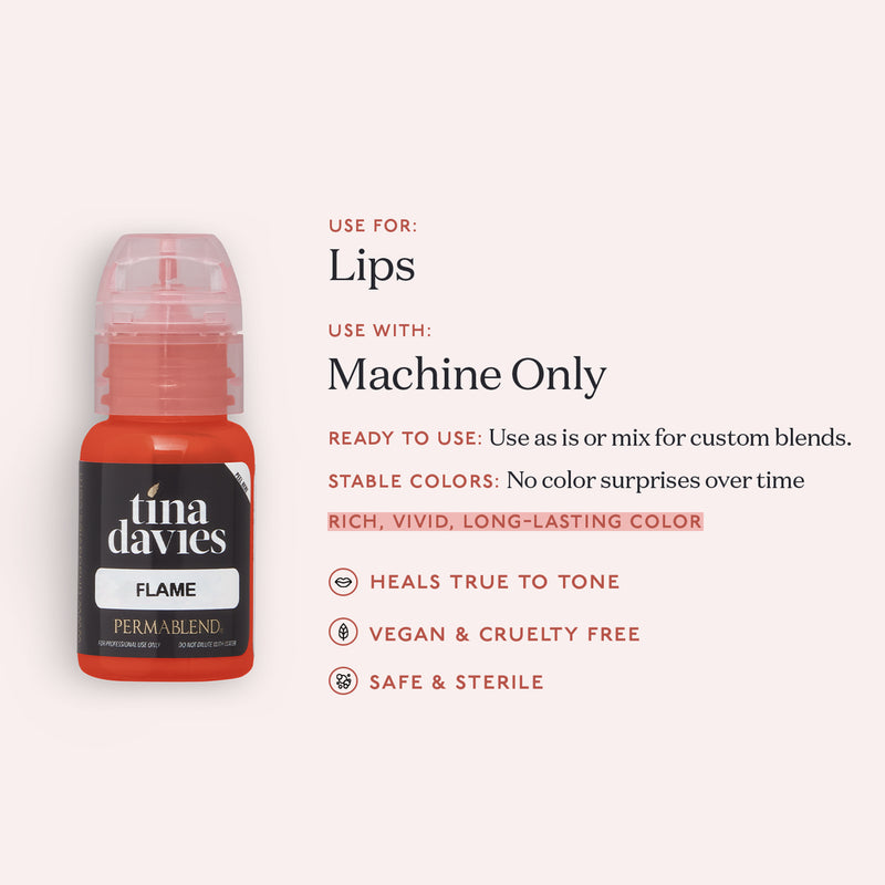 Flame - Tina Davies Lust Lip - Perma Blend Flame - Tina Davies Lust Lip