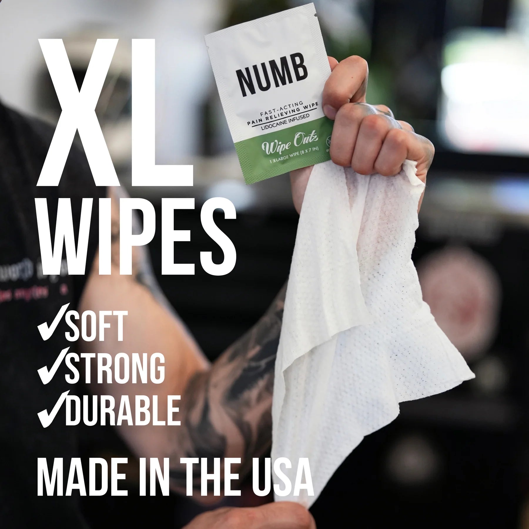 Wipe Outz™ Numbing Tattoo Wipes — Lidocaine Infused - Microbeau InternationalWipe Outz™ Numbing Tattoo Wipes — Lidocaine Infused