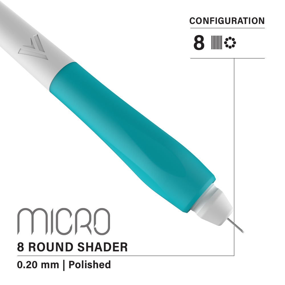Vertix Micro Microblade - Round Shader Blade - Pack of 10 Microblades