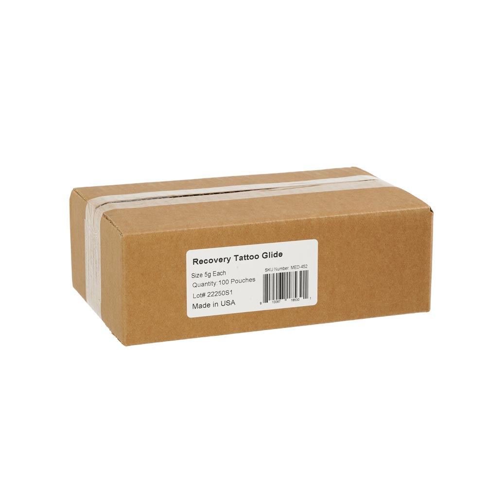 Recovery Tattoo Glide — 5g Pouch - Case of 100 - Ultimate Tattoo Supply Recovery Tattoo Glide — 5g Pouch - Case of 100