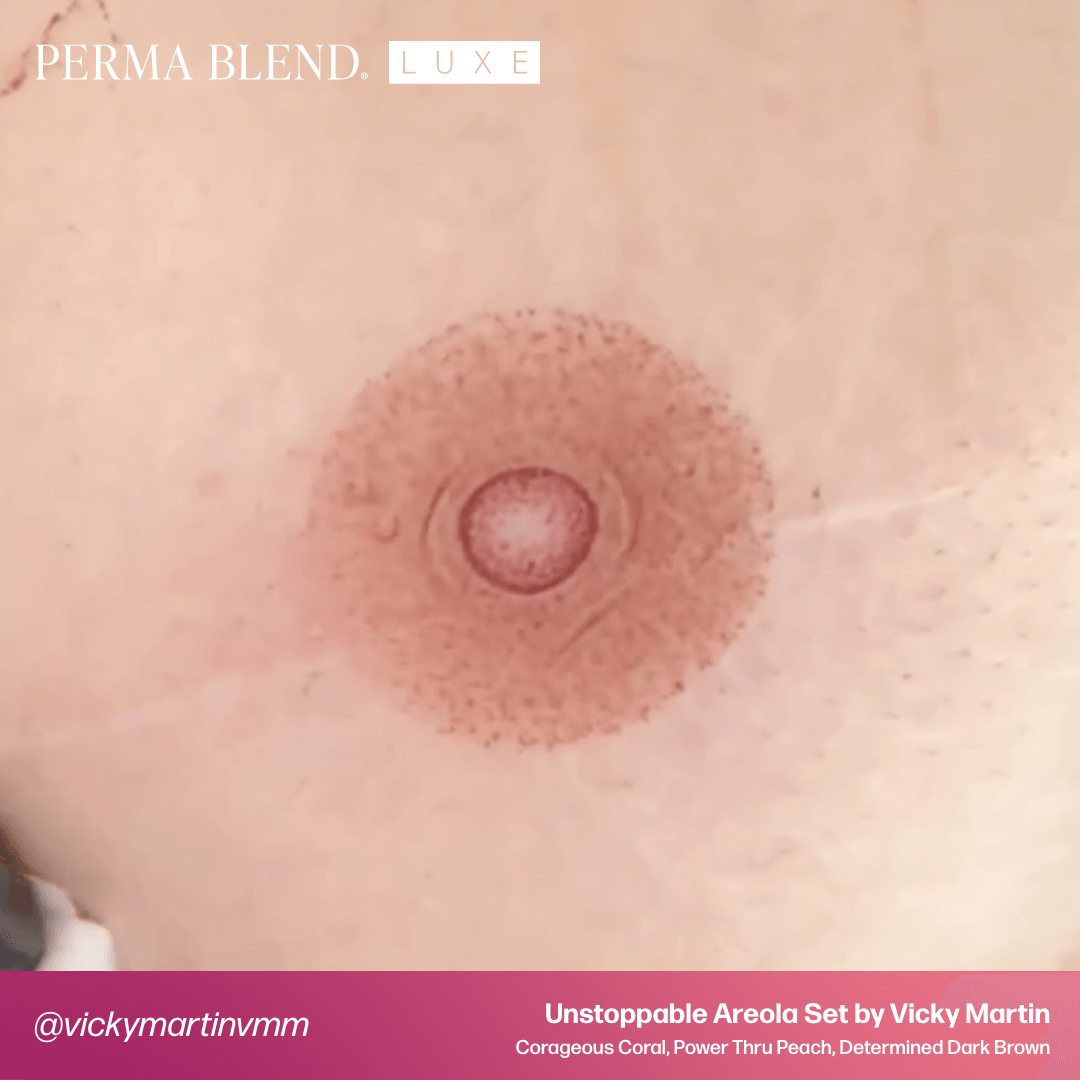 LUXE Courageous Coral - Vicky Martin Unstoppable Areola - Perma BlendLUXE Courageous Coral - Vicky Martin Unstoppable Areola