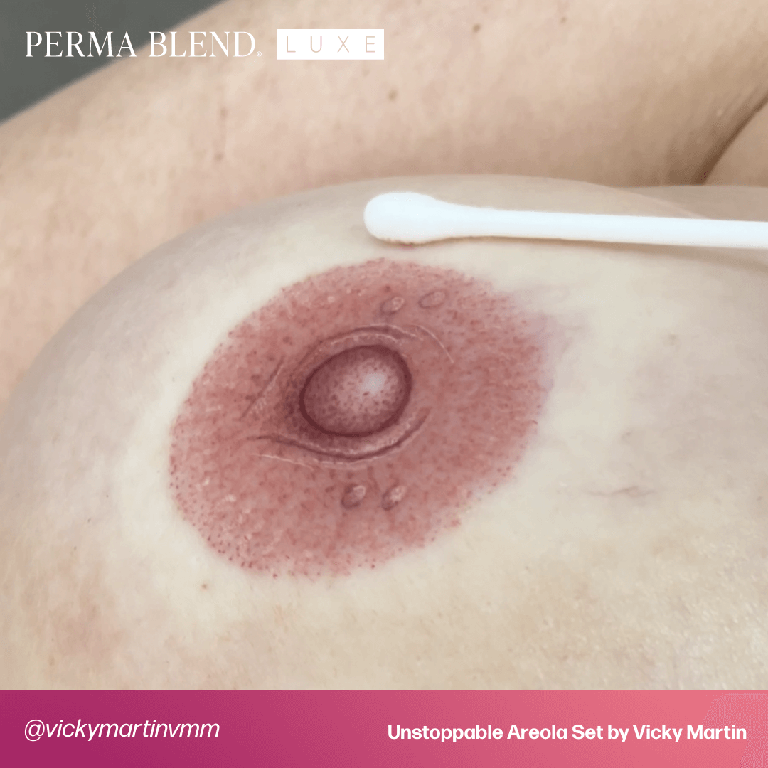 LUXE Show Up Scarlet - Vicky Martin Unstoppable Areola - Perma Blend LUXE Show Up Scarlet - Vicky Martin Unstoppable Areola