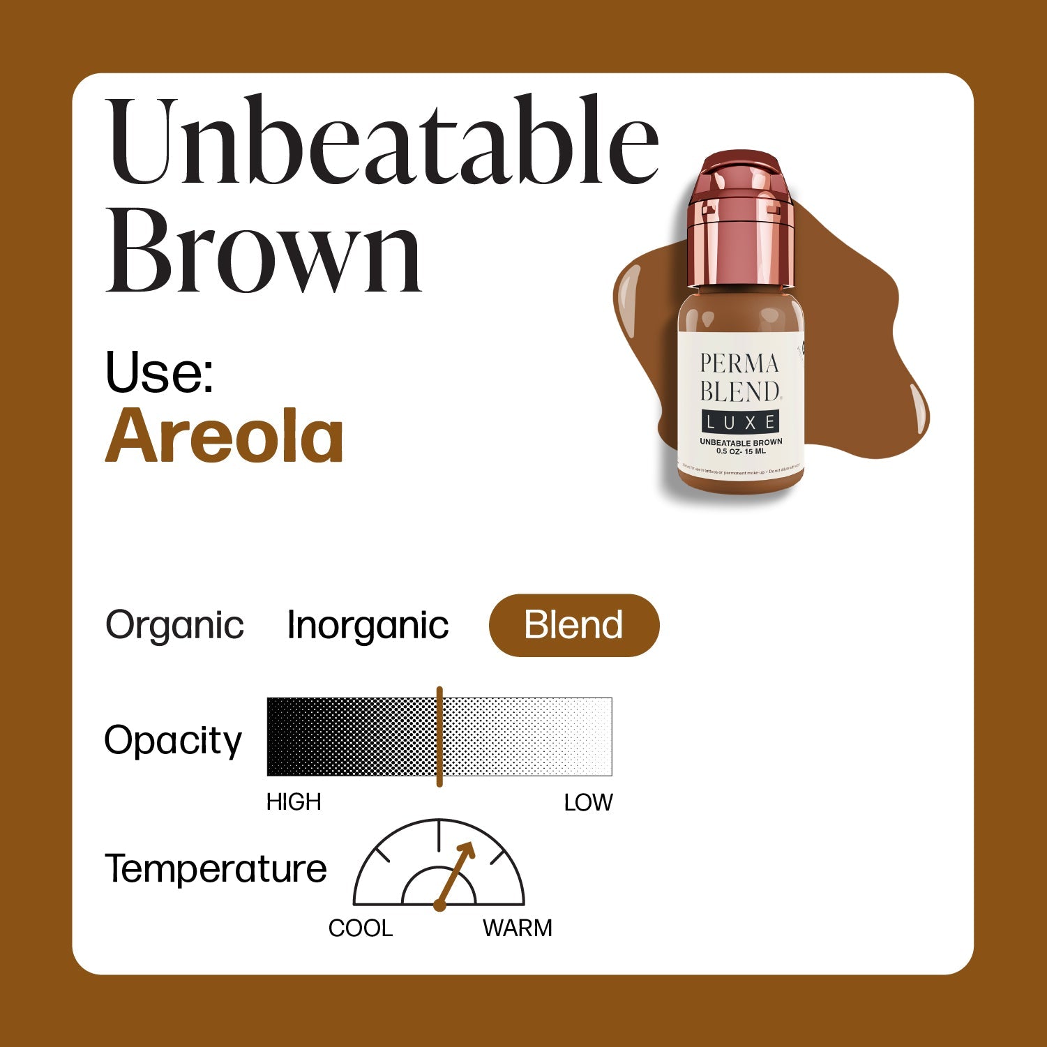 LUXE Unbeatable Brown - Vicky Martin Unstoppable Areola - Perma BlendLUXE Unbeatable Brown - Vicky Martin Unstoppable Areola