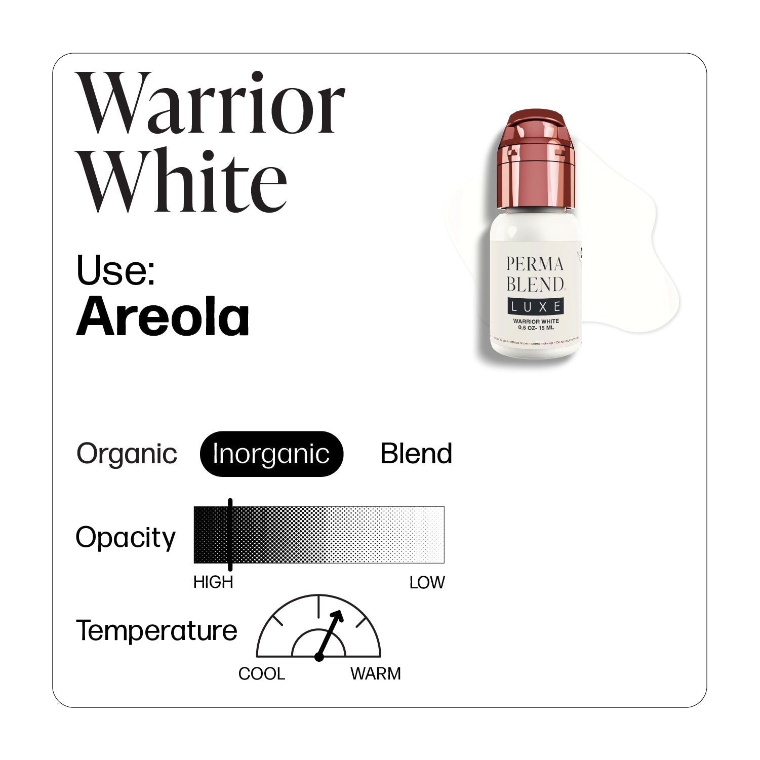 LUXE Warrior White - Vicky Martin Unstoppable Areola - Perma BlendLUXE Warrior White - Vicky Martin Unstoppable Areola