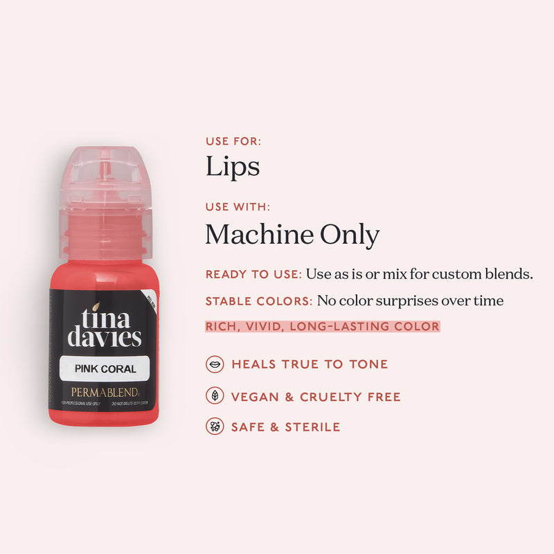Pink Coral - Tina Davies Lust Lip - Perma Blend Pink Coral - Tina Davies Lust Lip