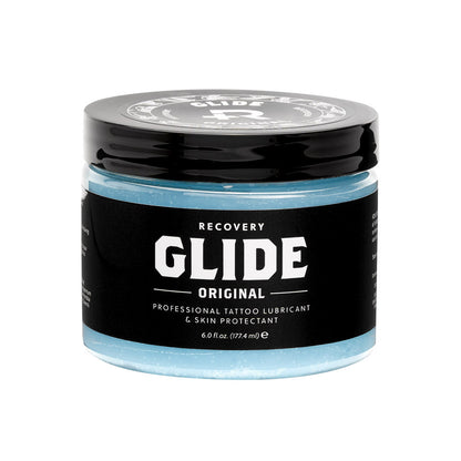 Recovery Tattoo Glide — 6 fl oz Jars - Painful PleasuresRecovery Tattoo Glide — Single or Case of 12