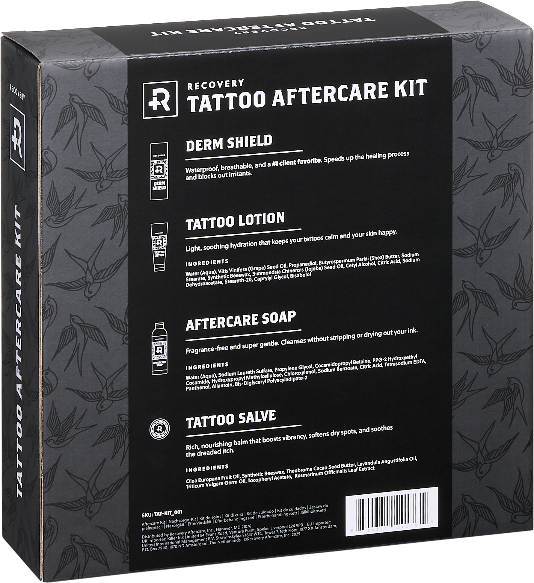 Recovery Professional Tattoo Care Kit - Ultimate Tattoo SupplyRecovery Professional Tattoo Care Kit