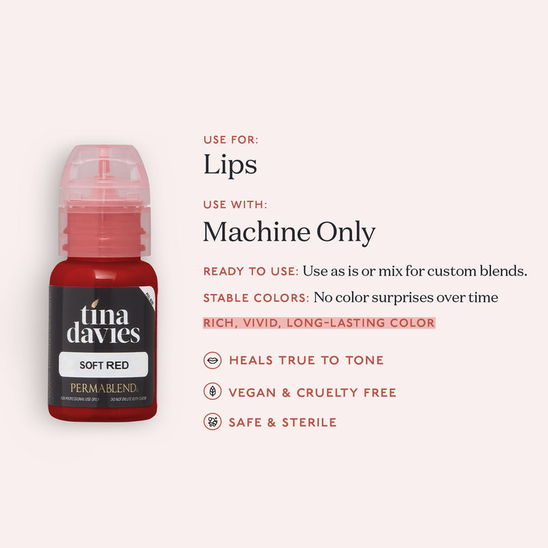 Soft Red - Tina Davies Lust Lip - Perma Blend Soft Red - Tina Davies Lust Lip