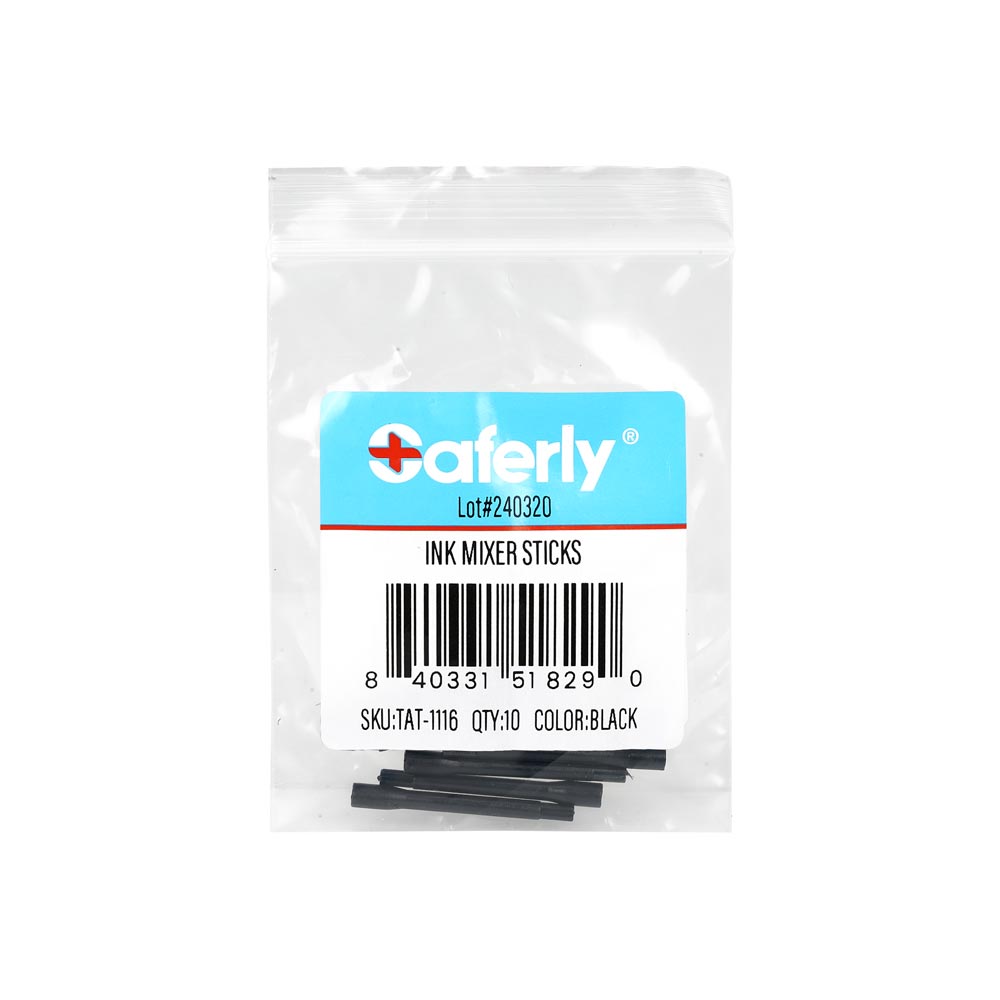 Saferly Ink Mixer Sticks — Bag of 10