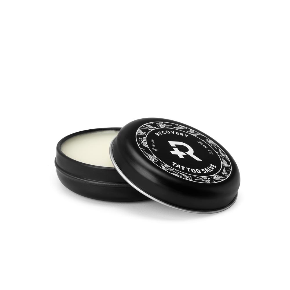 Recovery Aftercare Tattoo Salve Display Case of 24 .75oz Tins - Painful PleasuresRecovery Aftercare Tattoo Salve .75oz Tins