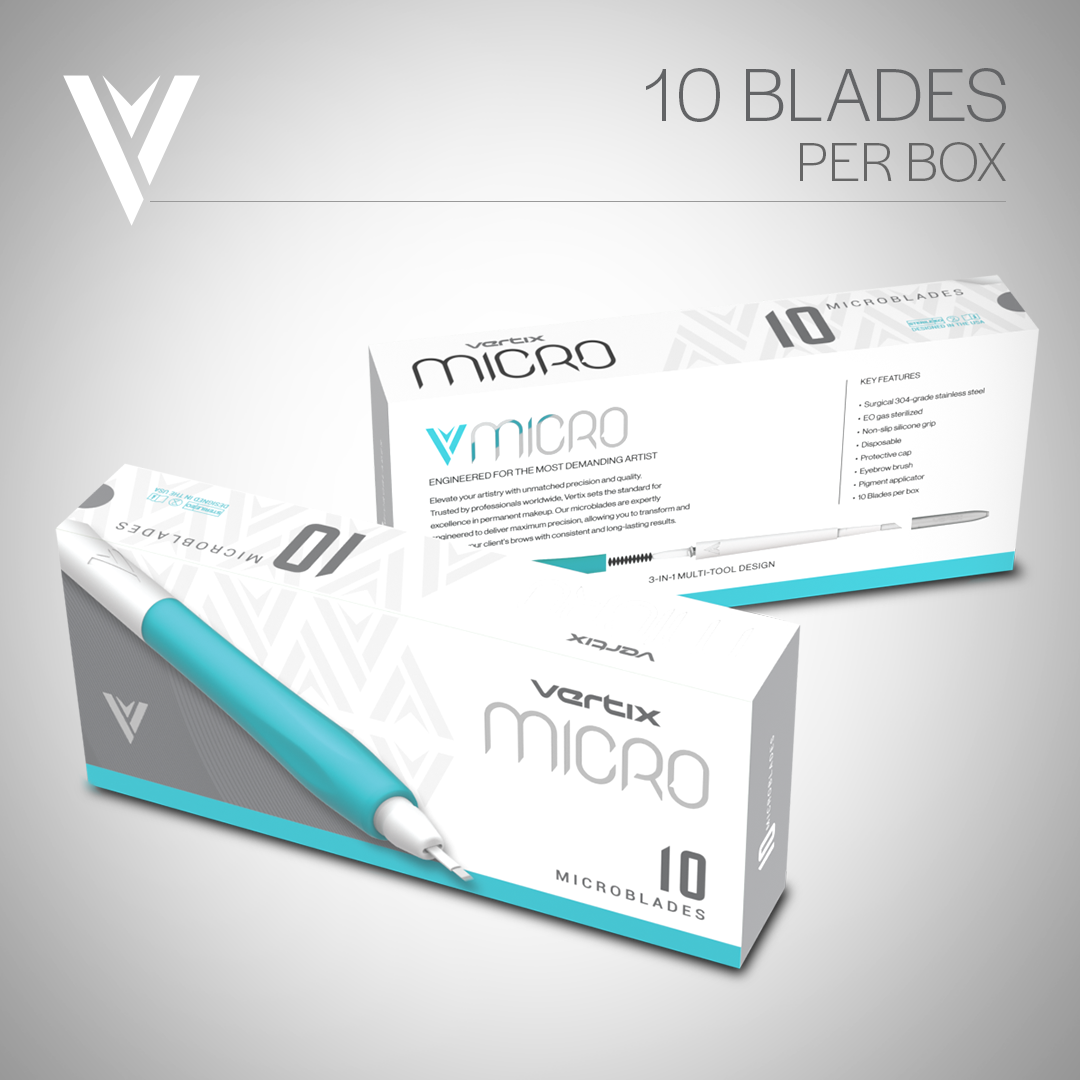 Vertix Micro Microblade - Round Shader Blade - Pack of 10 Microblades