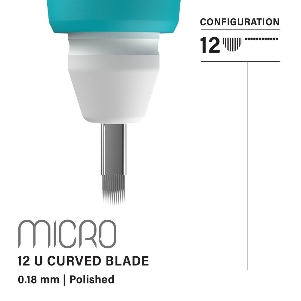 Vertix Micro Microblade - U Curved Blade - Pack of 10 Microblades