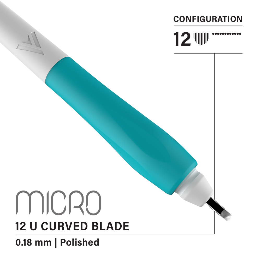 Vertix Micro Microblade - U Curved Blade - Pack of 10 Microblades