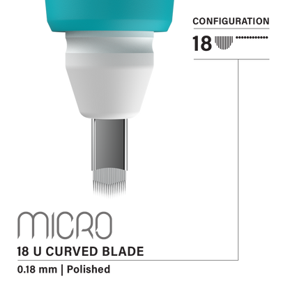 Vertix Micro Microblade - U Curved Blade - Pack of 10 Microblades - Microbeau InternationalVertix Micro Microblade - U Curved Blade - Pack of 10 Microblades