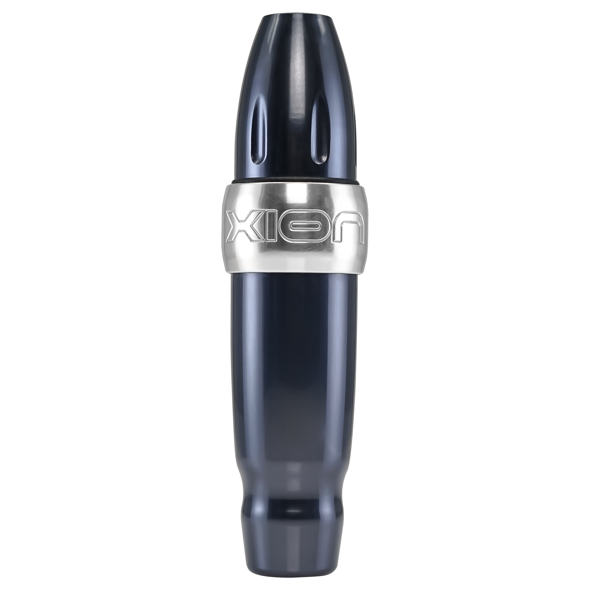 Xion S, one of the most versatile machines in the PMU industry, which allows you to easily change the give and the stroke length, shown in gunmetal color, anodized alluminum