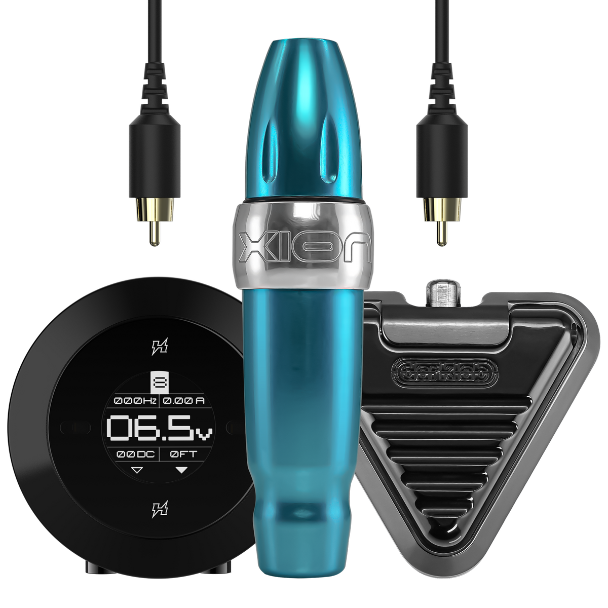 Xion S PMU machine set with power supply and footswitch comboXion S Seafoam Elite Set